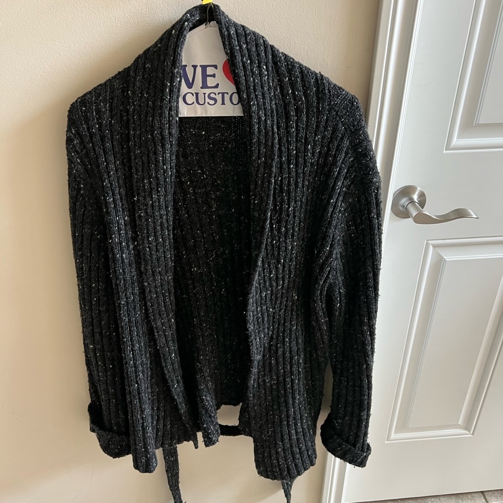 NINE WEST SWEATER CARDIGAN W/ BELT XL